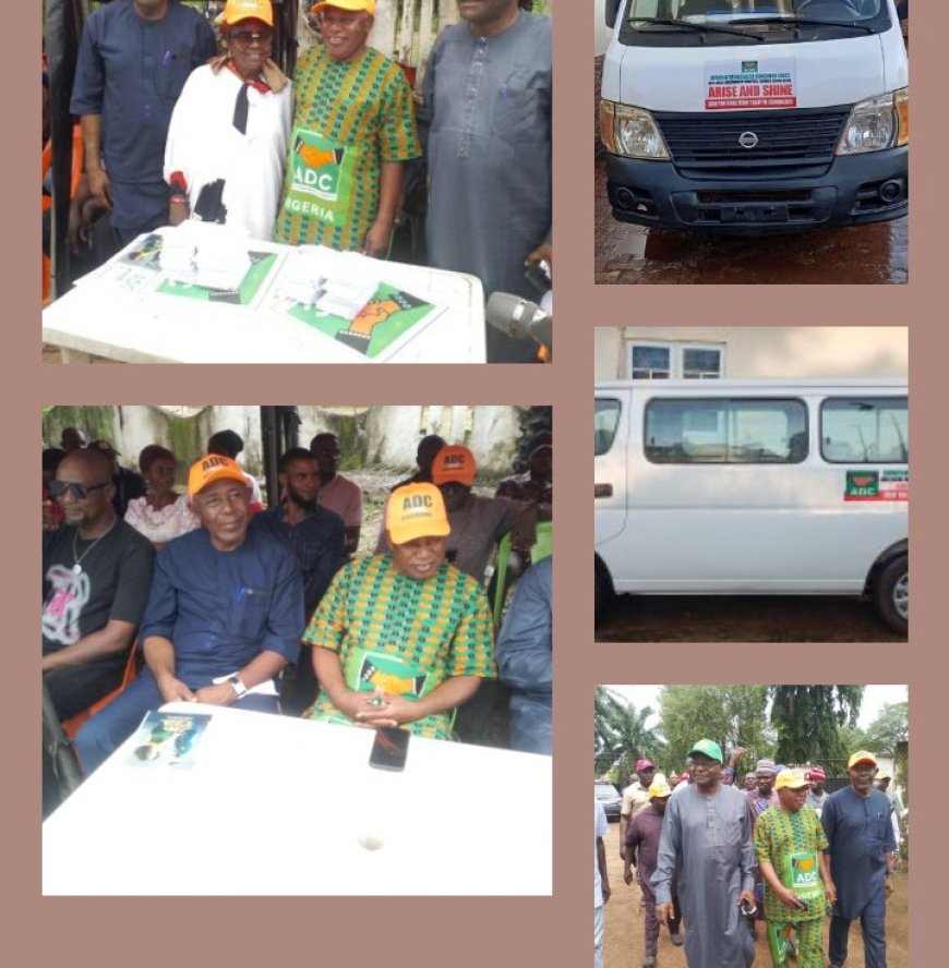 Benue: ADC Takes Charge, Unveiled in Ado LGA, Poised to Transform the State"